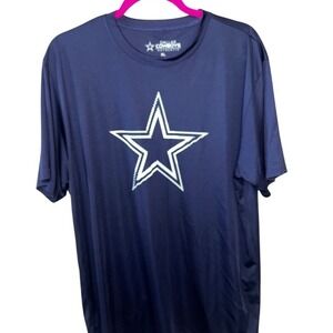 Dallas‎ Cowboys T-shirt Men's Size XL Blue Polyester NFL Shirt